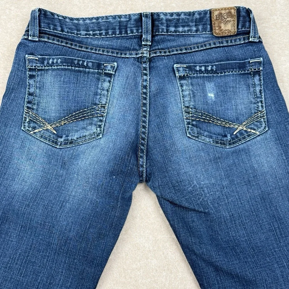 BKE Buckle Jeans Women's Size‎ 29 Blue Capri Starlite Stretch Low Rise Denim
